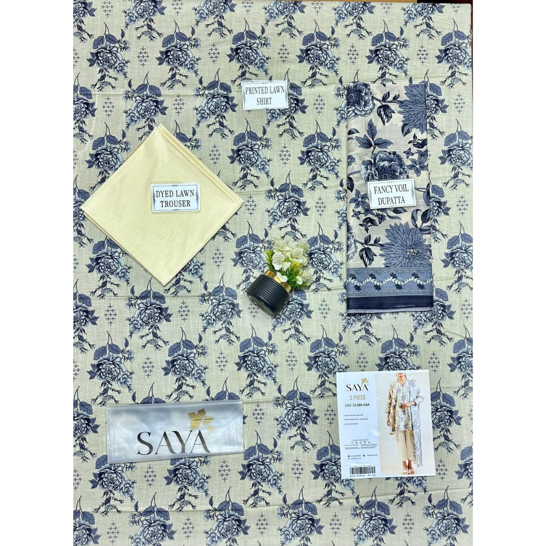 Women's 3-Piece Printed Lawn Suit