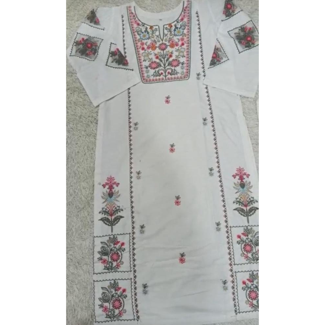 Elegant Women's Stitched Embroidered Shirt & Trouser Set – 2 Pcs