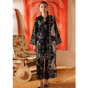 Mix Digital Print 3 Pcs Women's Unstitched Lawn Suit