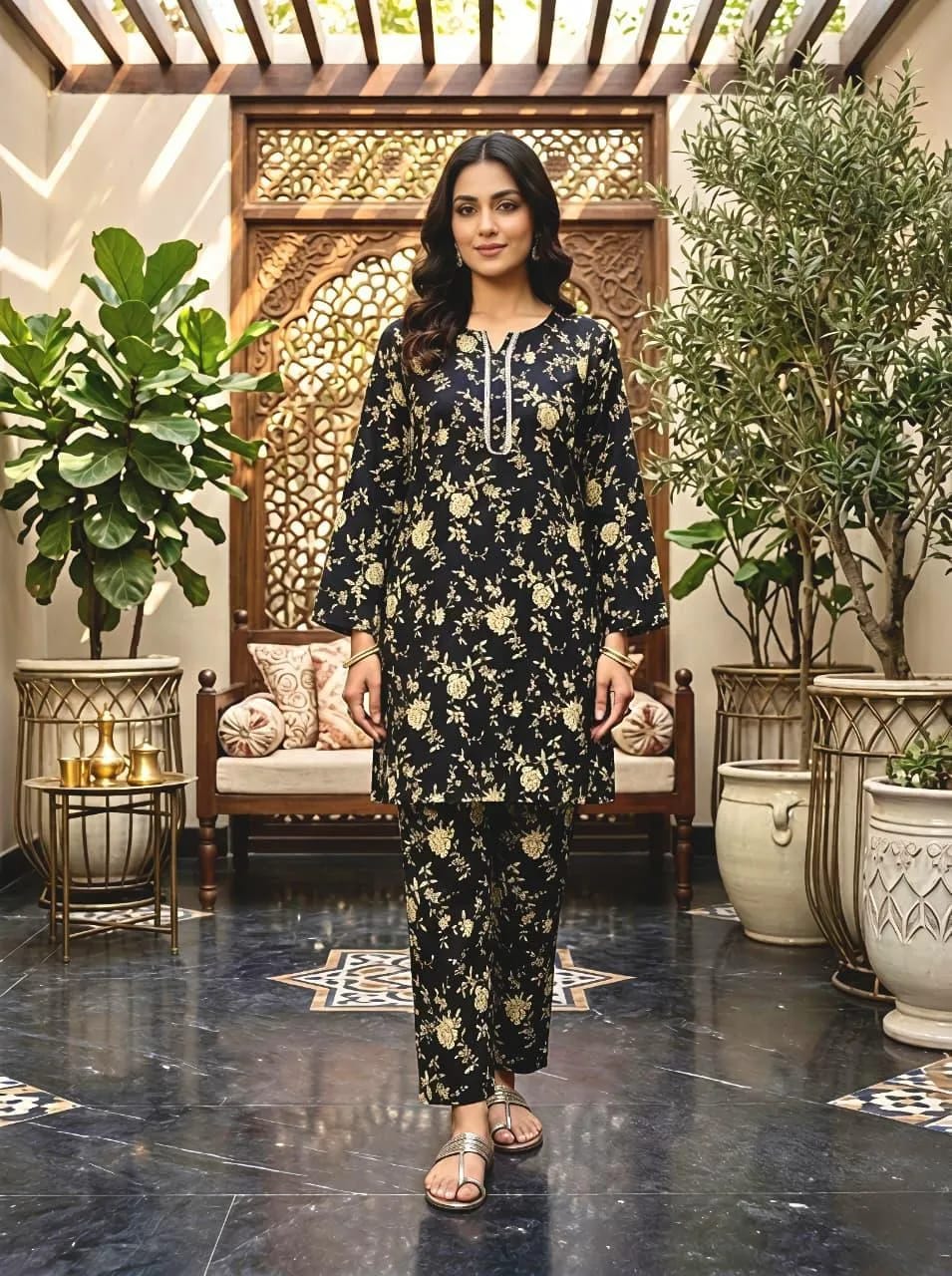 3 Pack Of Women's 2 Pcs Women’s Stitched Cotton Lawn Printed Suits – Bundle Pack
