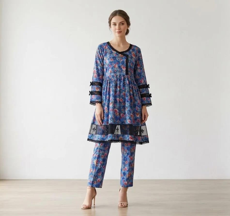 3 Pack Of Women's 2 Pcs Women’s Stitched Cotton Lawn Printed Suits – Bundle Pack